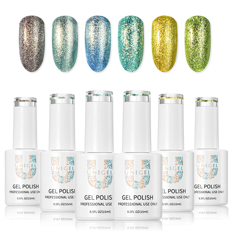 Gel Polish Kit - Platinum Gel - #5 - #Like Diamonds