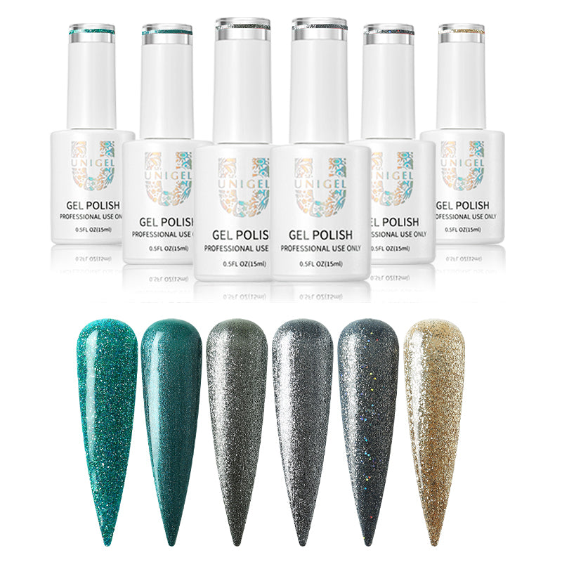 Gel Polish Kit - Shimmer Collection - #6 - #The Phantom of the Opera