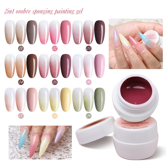 Gel Polish Kit - Ombre Sponging Gel - #01 Collection - 27 Colors