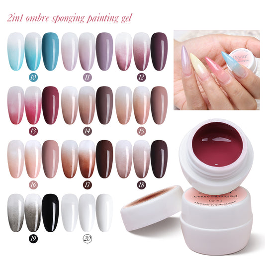 Gel Polish Kit - Ombre Sponging Gel - #02 Collection - 27 Colors