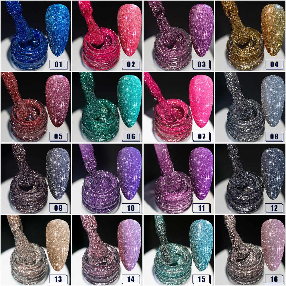 Gel Polish Kit - Flash Gel Collection - 32 Colors - 