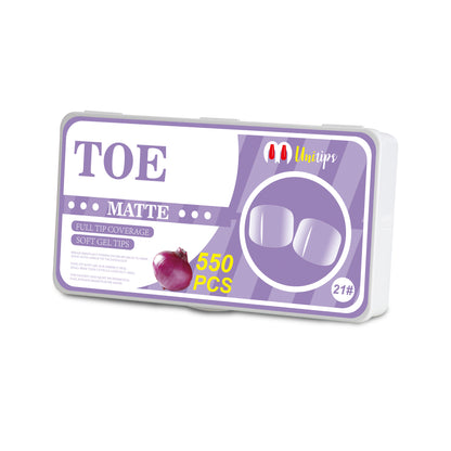 Soft Gel Tips - Matte Toe - #21