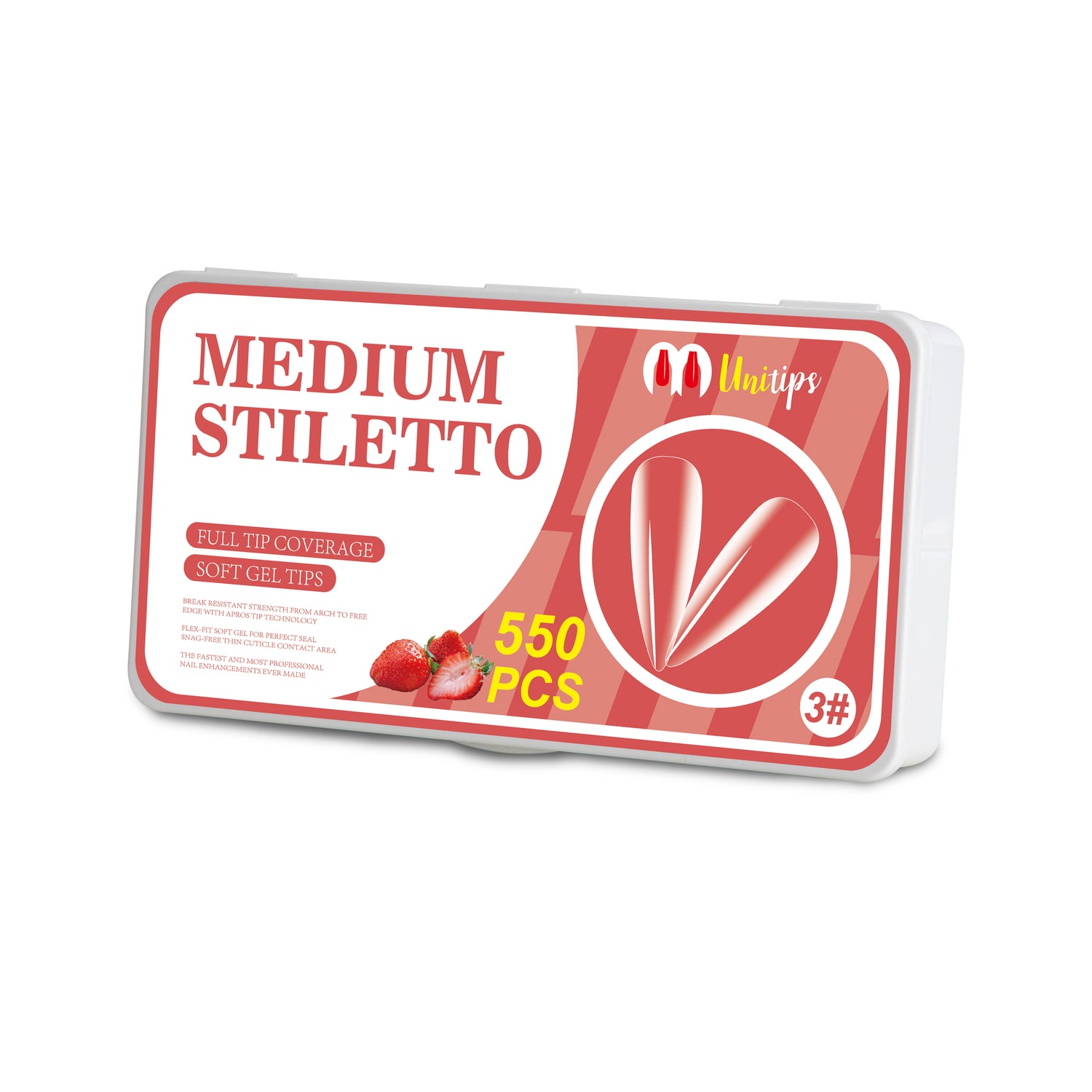 软凝胶笔尖 - 中号细高跟 - 