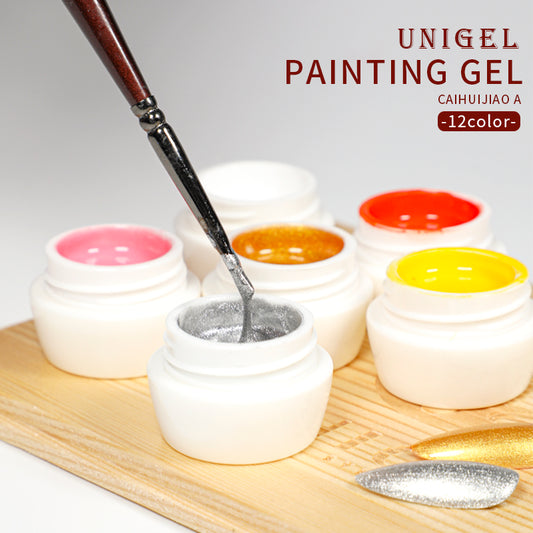 Nail Art Kit - Painting Gel - 12 Colors