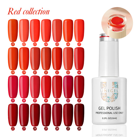 Gel Polish Kit - Red Collection - 28 Colors - #You Are The Apple of My Eye