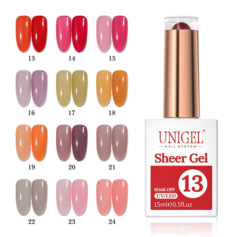 Gel Polish Kit-Sheer Gel Set