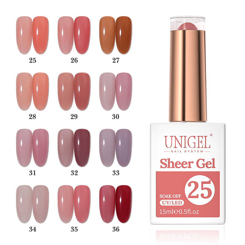 Gel Polish Kit-Sheer Gel Set
