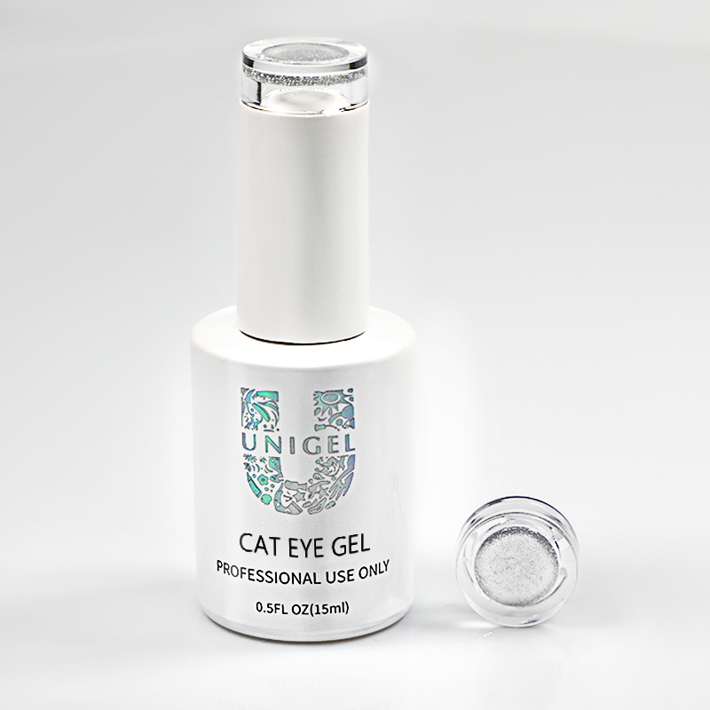 Gel Polish - Crystal Cat Eye Gel - Silver Collection #07