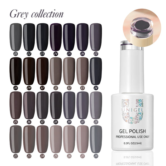 Gel Polish Kit - Grey Collection - 28 Colors