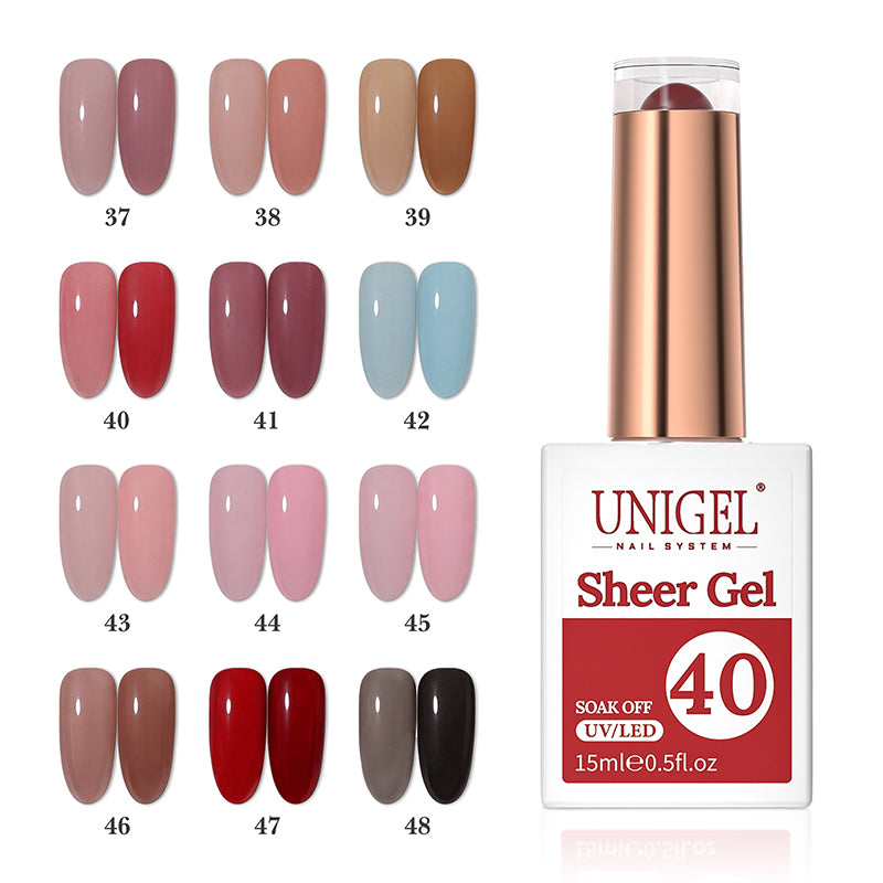 Gel Polish Kit-Sheer Gel Set