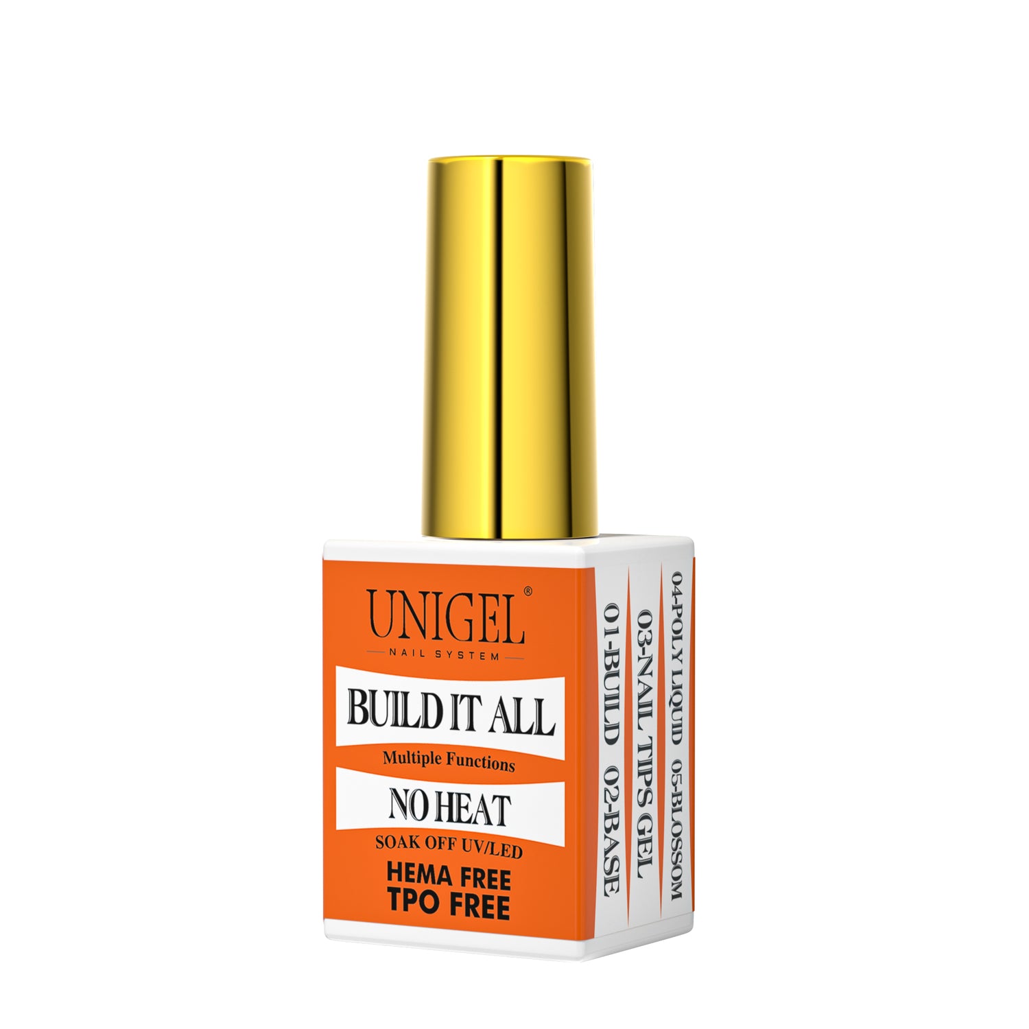 UNIGEL 8in1 Functional Build Gel Light Glossy Natural Gel No Heat HEMA Free TPO Free 45Day Lasting Gel