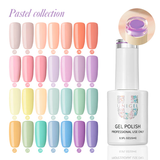 Gel Polish Kit - Pastel Collection - 28 Colors